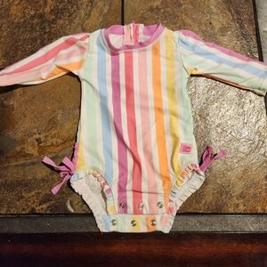 Ruffle butts baby rash guard swimsuit